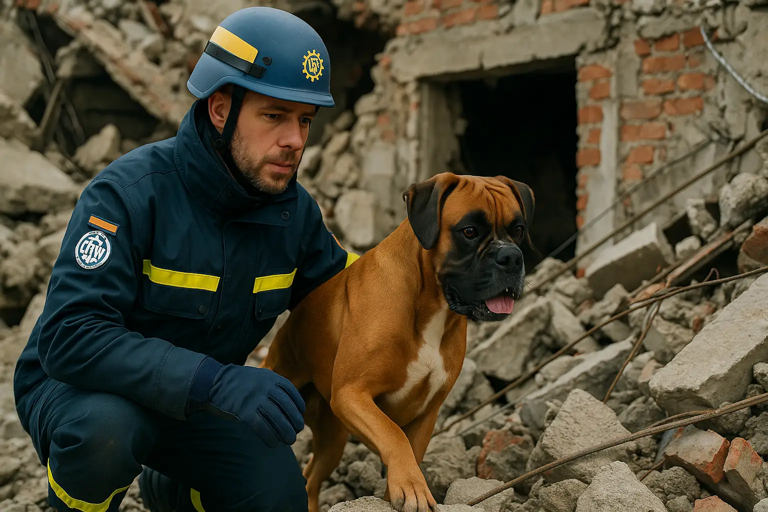 www.k9er.eu - Katastrophenschützer mit Boxer im Einsatz