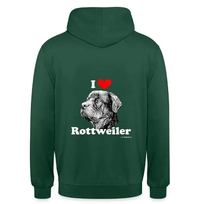 K9er-Kollektion: I love Rottweiler - Farbe: flaschengrün