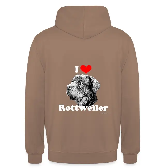 K9er-Kollektion: I love Rottweiler - Farbe: mokka