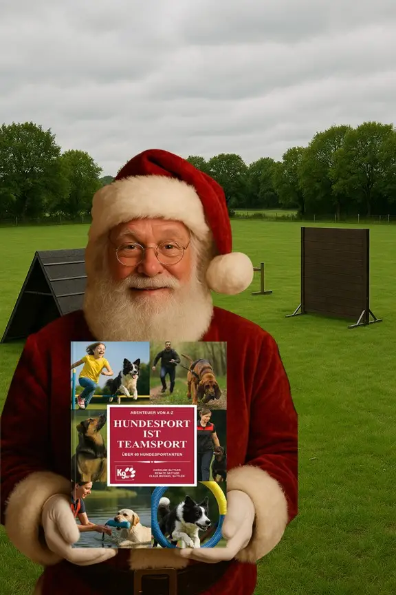 2025-11-30 "Hundesport ist Teamsport" - Nikolaus mit Buch