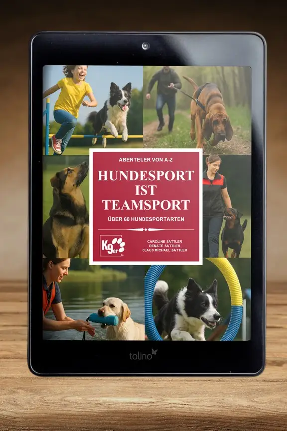 Buch "Hundesport ist Teamsport" - eBook Tolino auf Buecherregal
