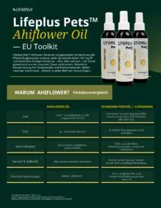 www.k9er.eu - de lifeplus pets toolkit ahiflower oil