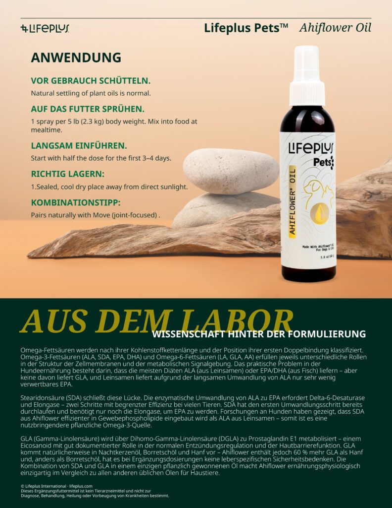 www.k9er.eu - de lifeplus pets toolkit ahiflower oil